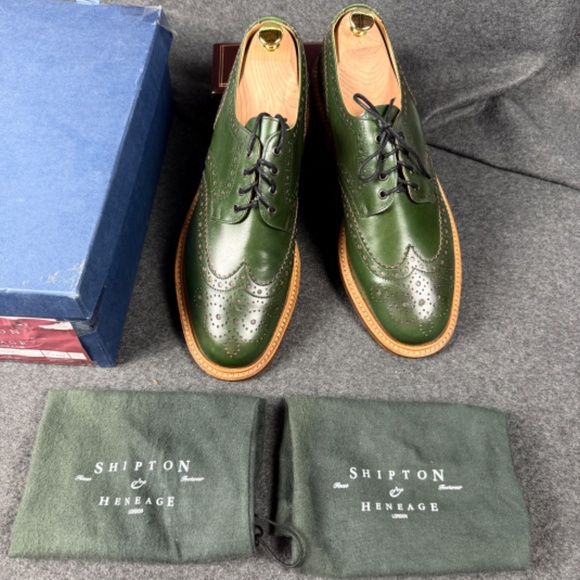 Shipton & Heneage Bruno Green Brogues size 13 main image 9
